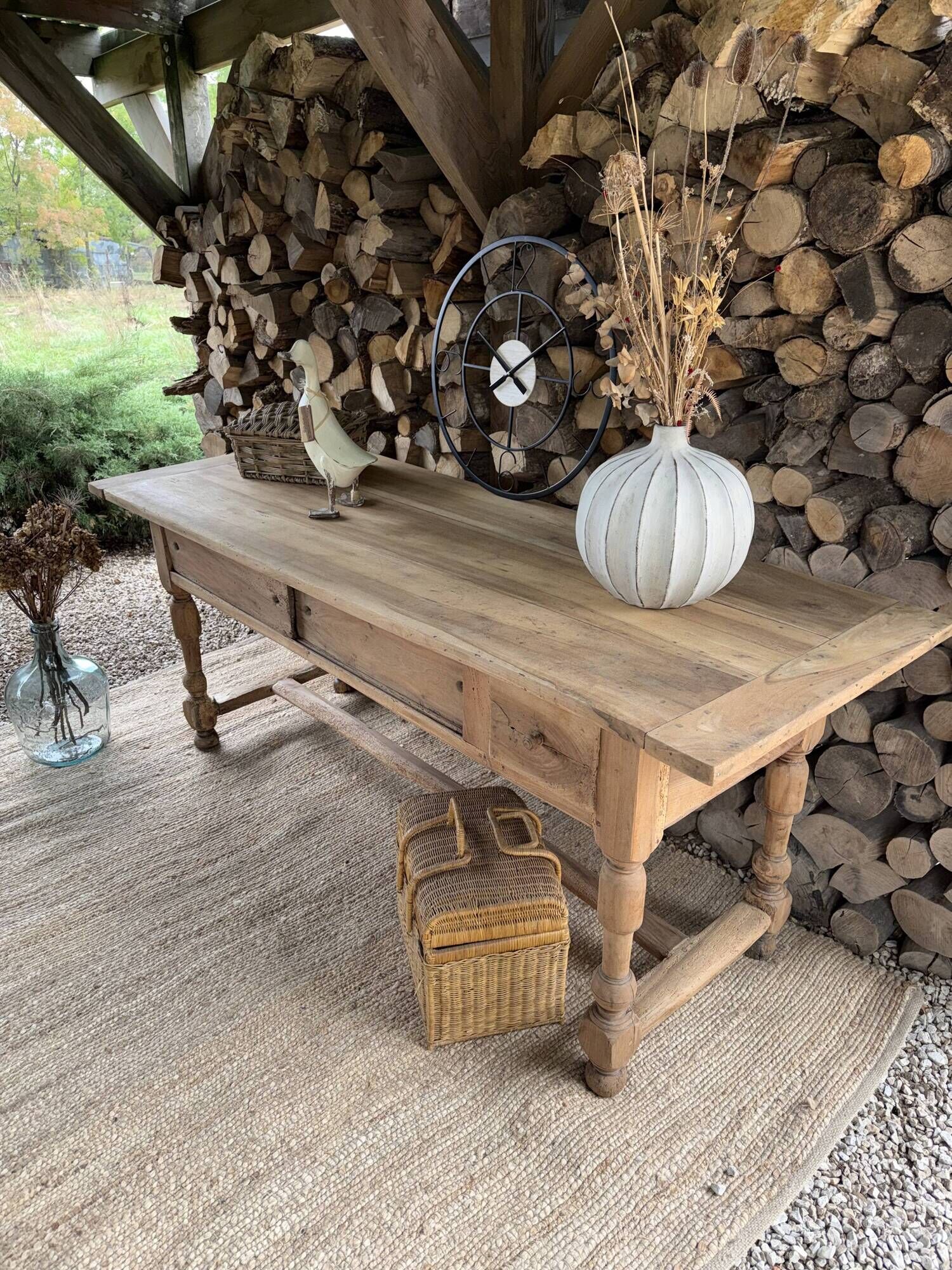 Work table or renovated antique draper's table