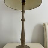 Two magnificent wooden bedside lamps