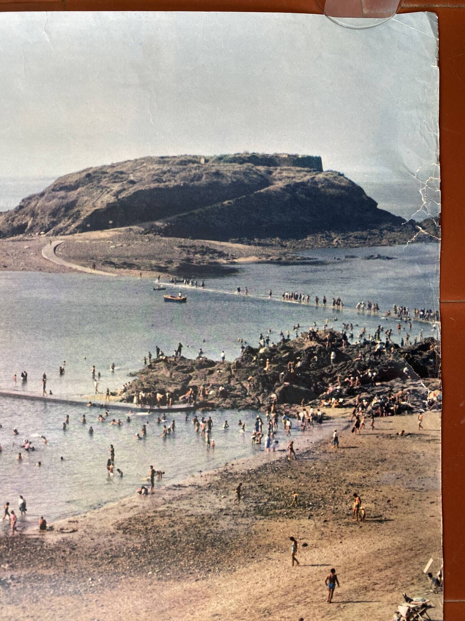 Original tourist poster "The Beaches of Brittany" Saint-Malo 62x100cm 1959