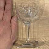 Set of 6 engraved wine glasses