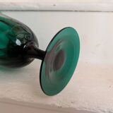 Green chalice vase from the 1970s.