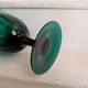 Green chalice vase from the 1970s.