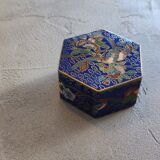 Boîte à bijoux en émail cloisonné