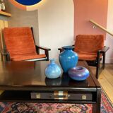 Vintage Yngve Ekström armchairs, set