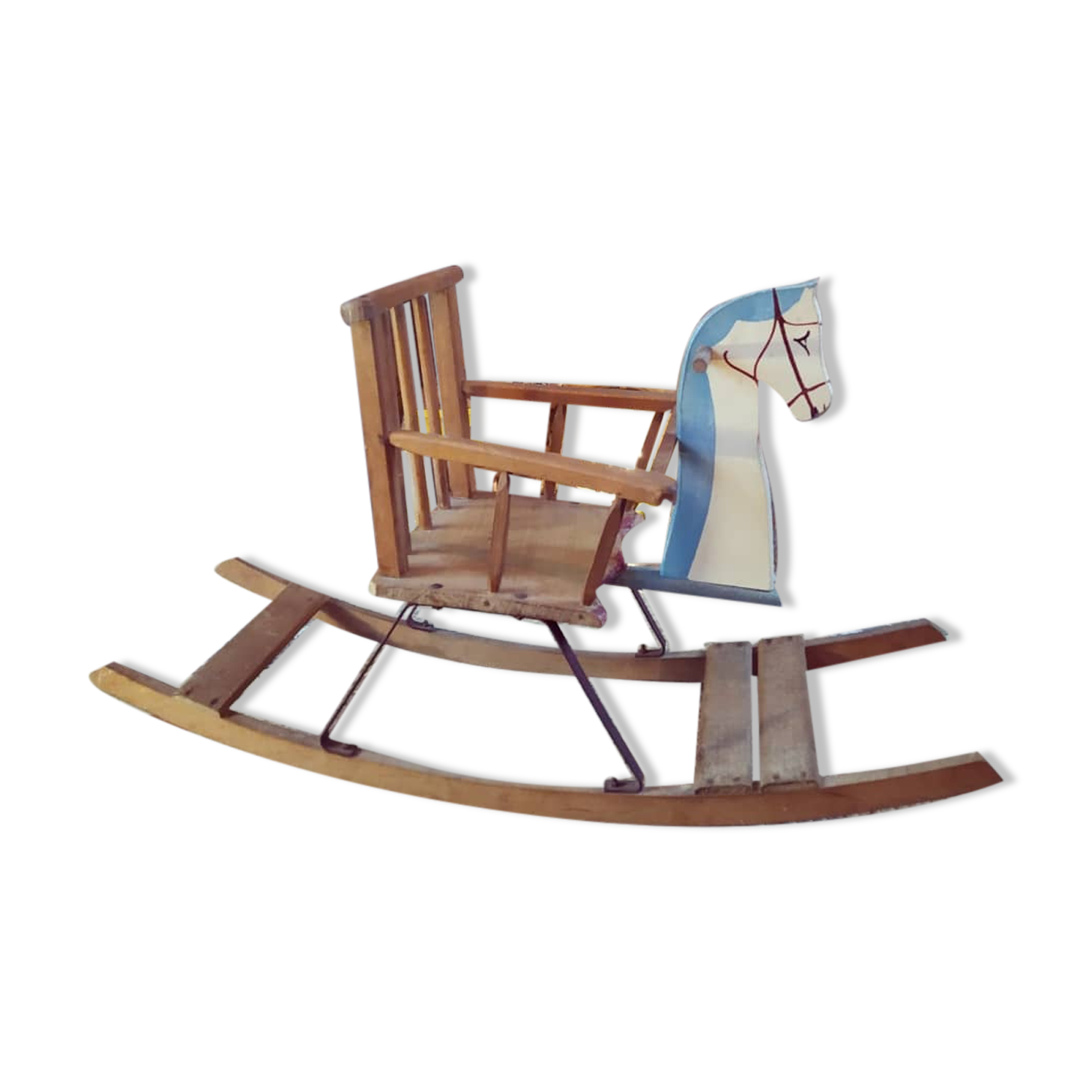 Wooden rocking horse