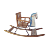 Wooden rocking horse