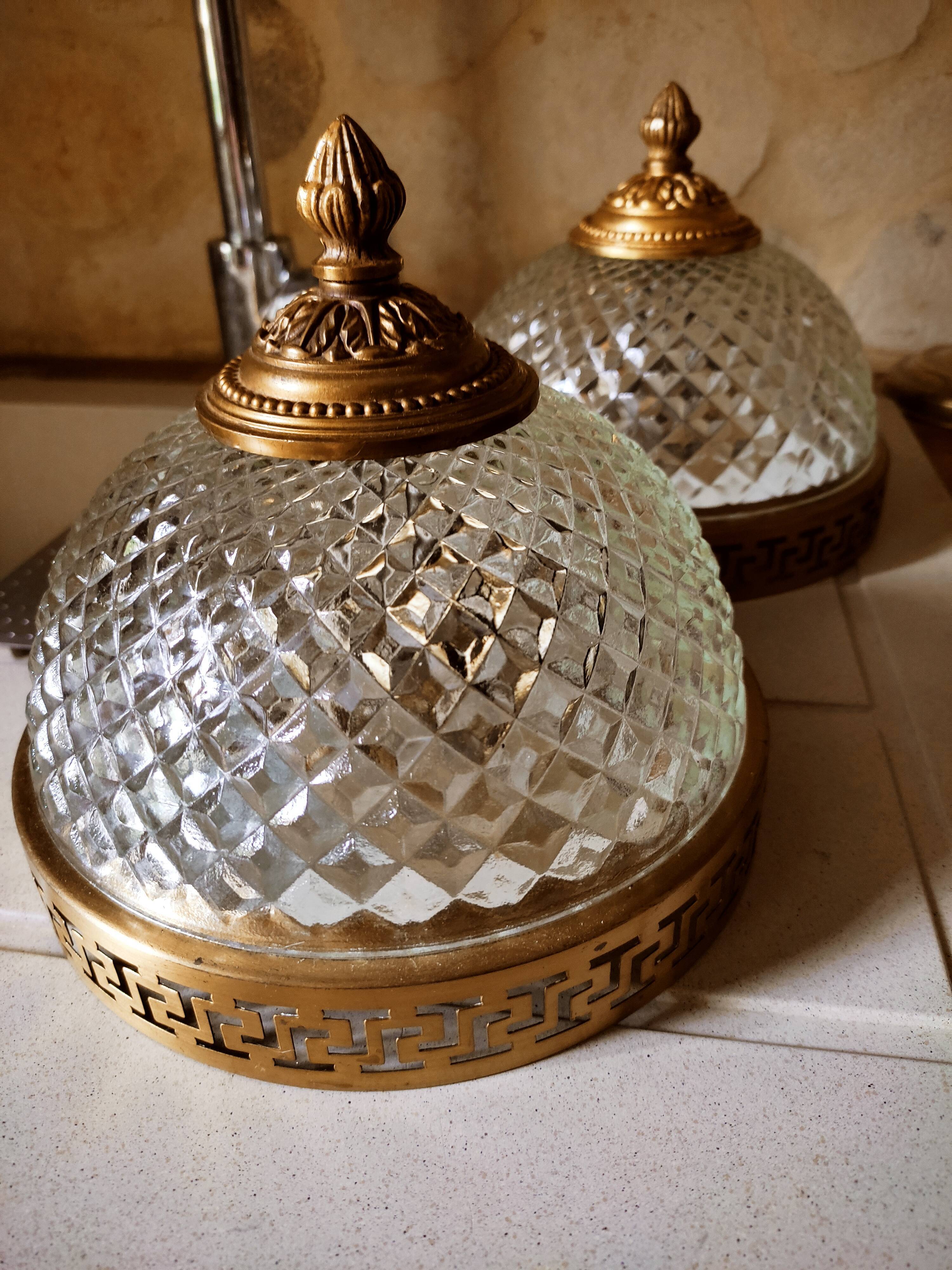 Bohemian ceiling lamp diamond spikes