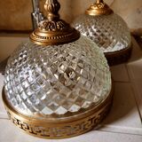 Bohemian ceiling lamp diamond spikes