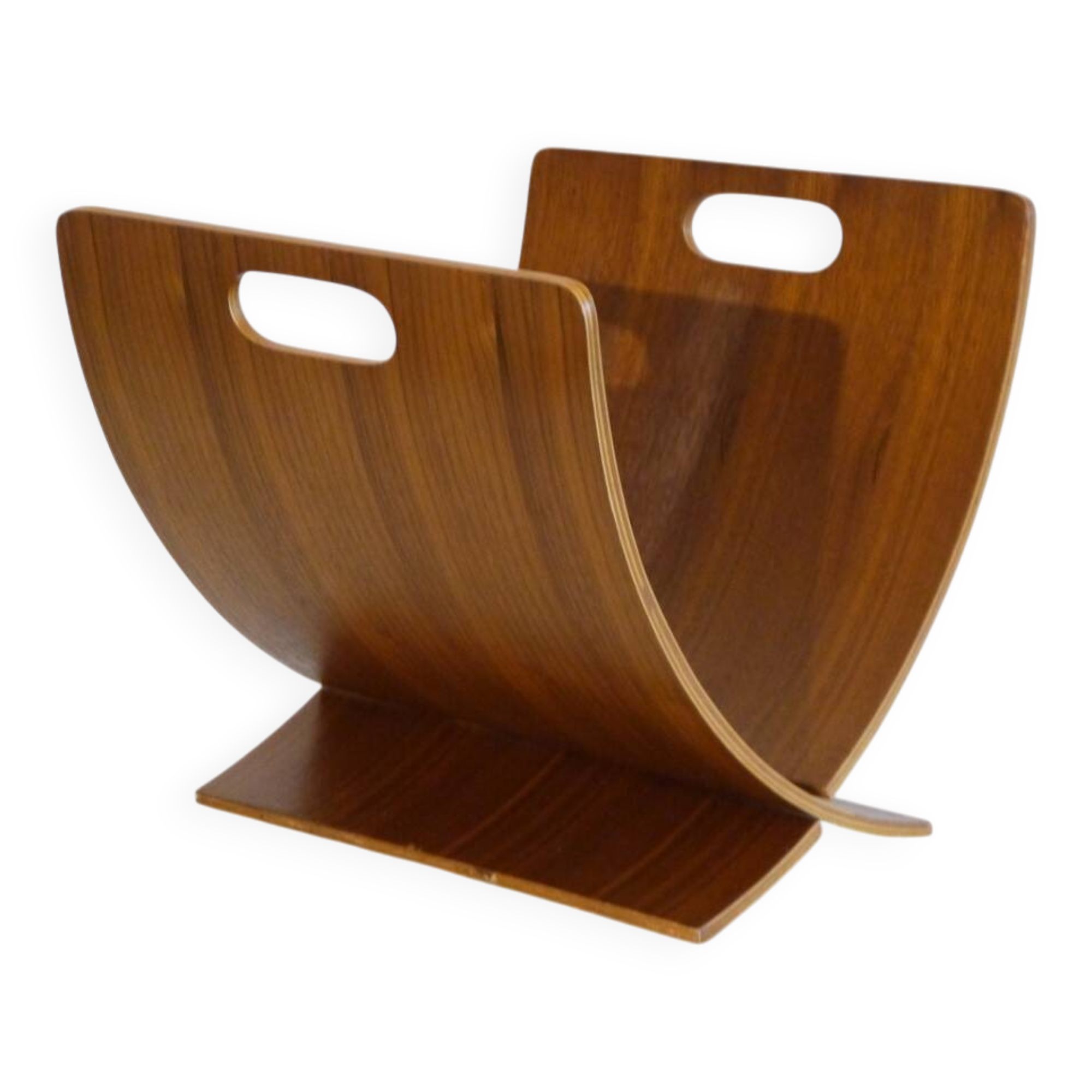 Danish magazine rack in teak by Jens Nielsen 1970