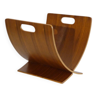 Danish magazine rack in teak by Jens Nielsen 1970