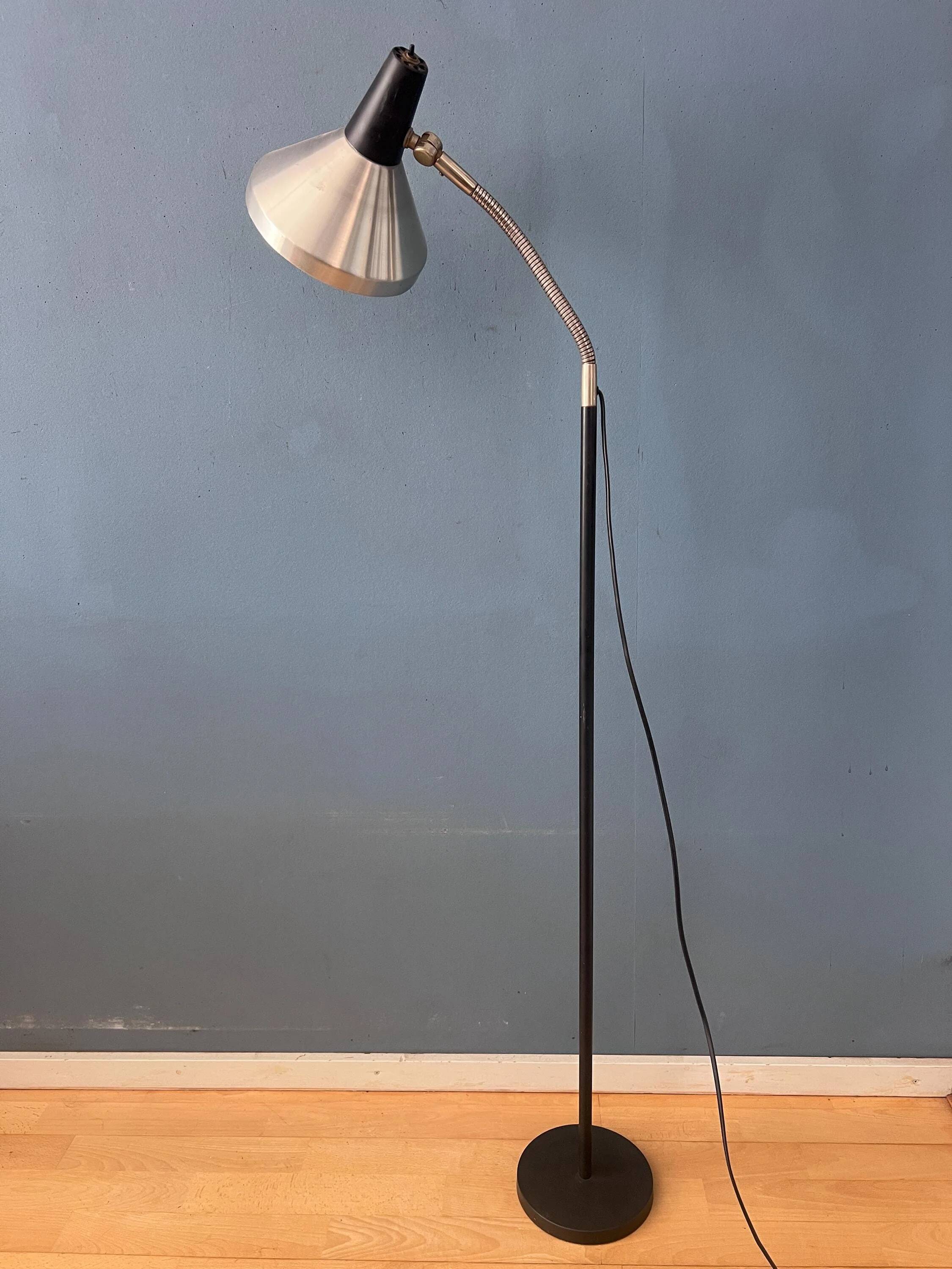 Vintage black metal floor lamp Anvia