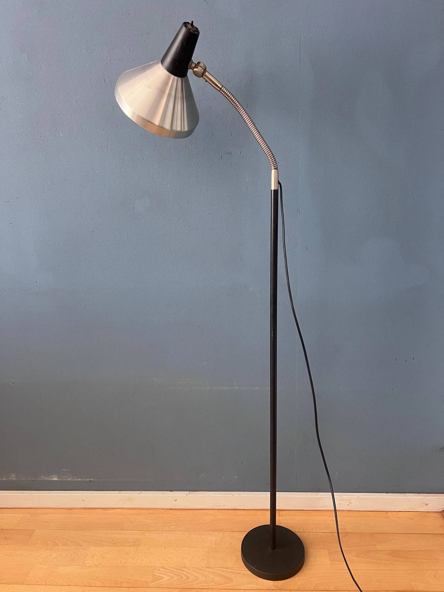 Vintage black metal floor lamp Anvia