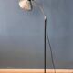Vintage black metal floor lamp Anvia