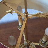 Lucien Gau Model 15033 mid century brass table lamp