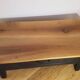 Coffee table living room solid fruit wood black antique legs