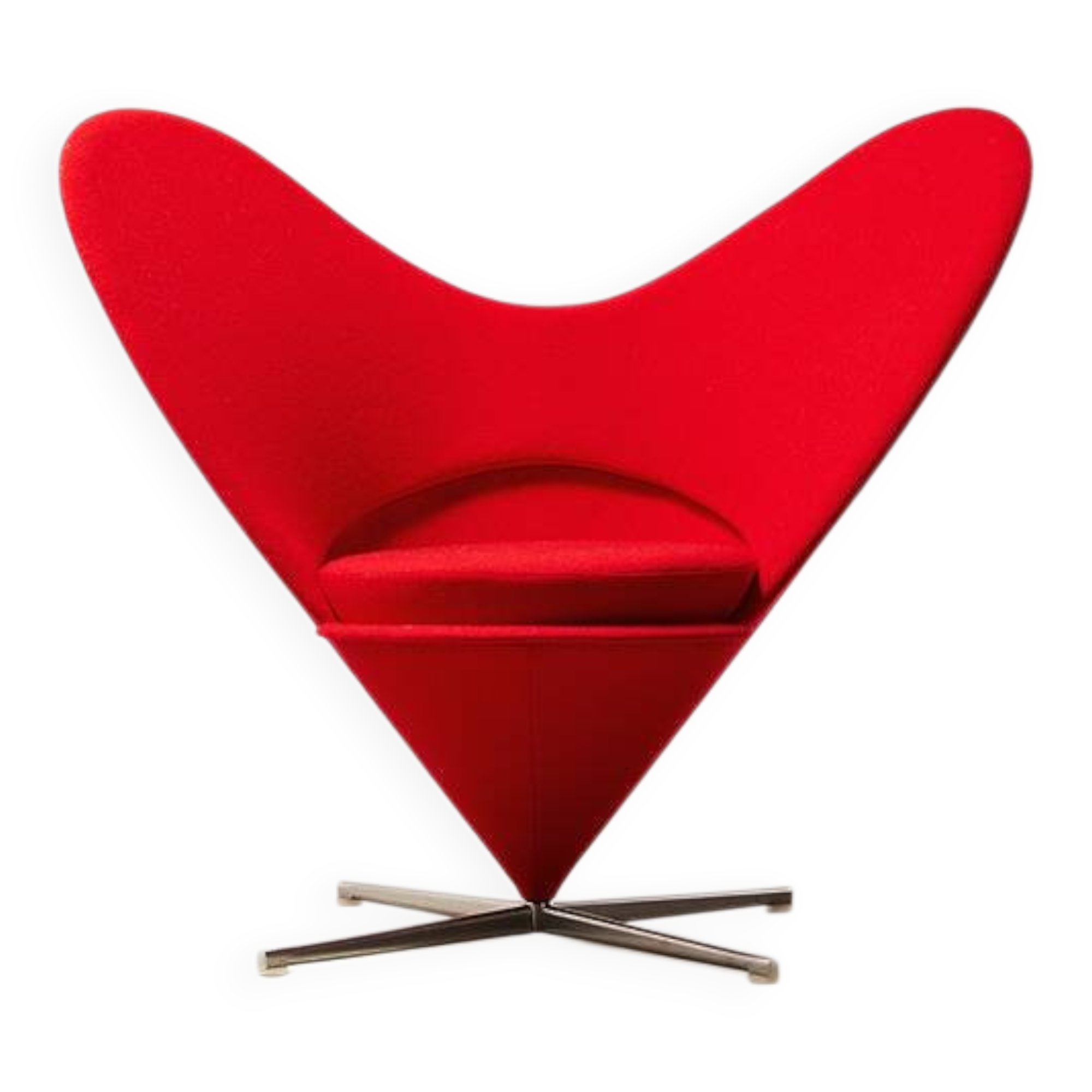 Verner Panton Heart Cone Chair for Vitra 1958/2003