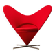Verner Panton Heart Cone Chair for Vitra 1958/2003