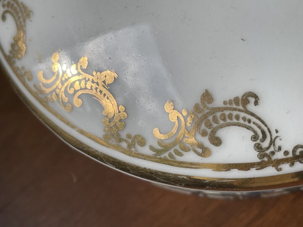 Old Limoges porcelain candy maker