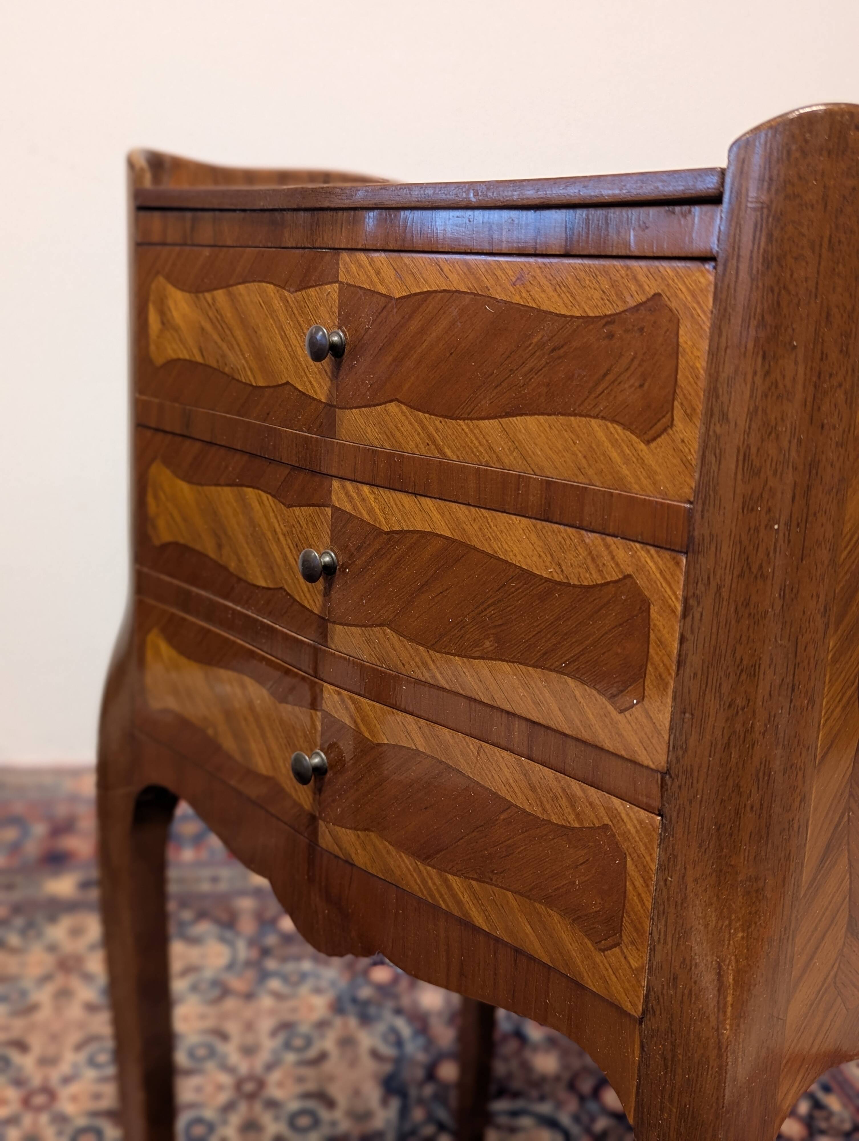 Pair of Louis XV style bedside tables