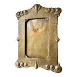 Art nouveau brass metal frame