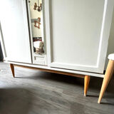 Armoire lin pieds compas