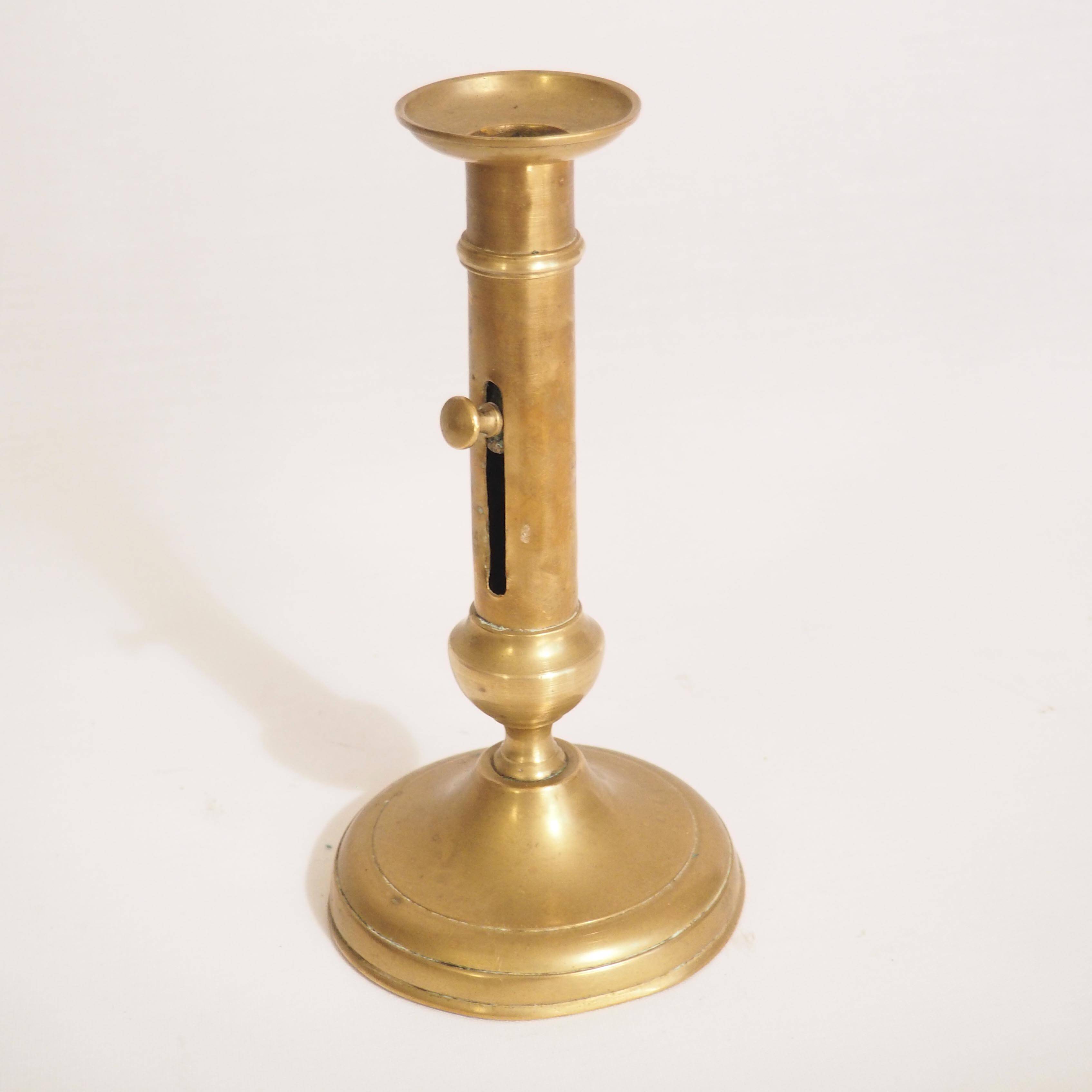 Pair of brass candlesticks
