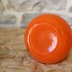 Pied de lampe en verre opalin orange