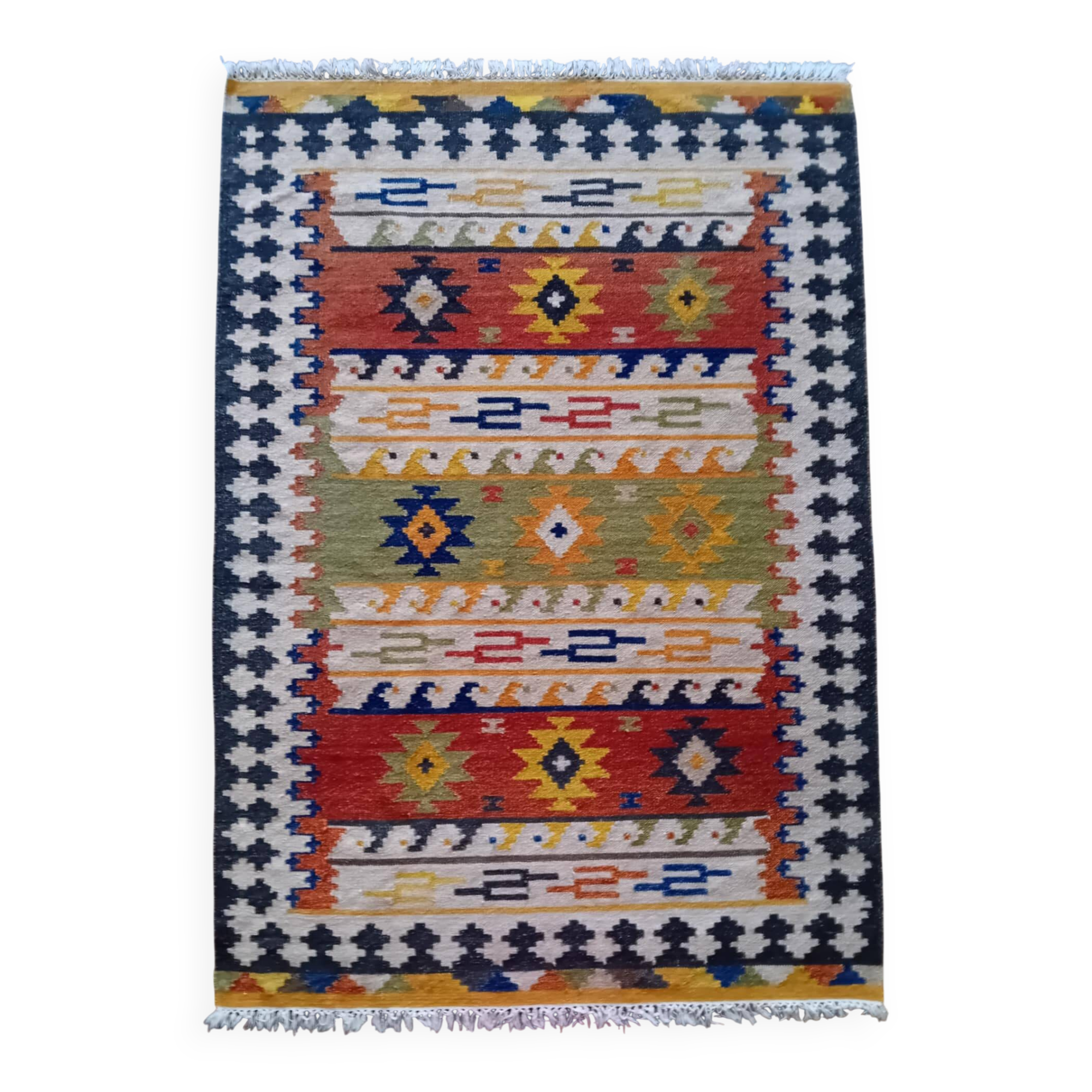 Handmade Indian Kilim Sivas 200x140cm
