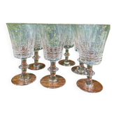 Lot 6 verres en cristal