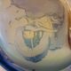 Large designer vase, signed Jon Art, modernist, abstract decorations