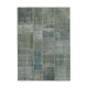 Handmade oriental contemporary 171 cm x 239 cm grey patchwork carpet