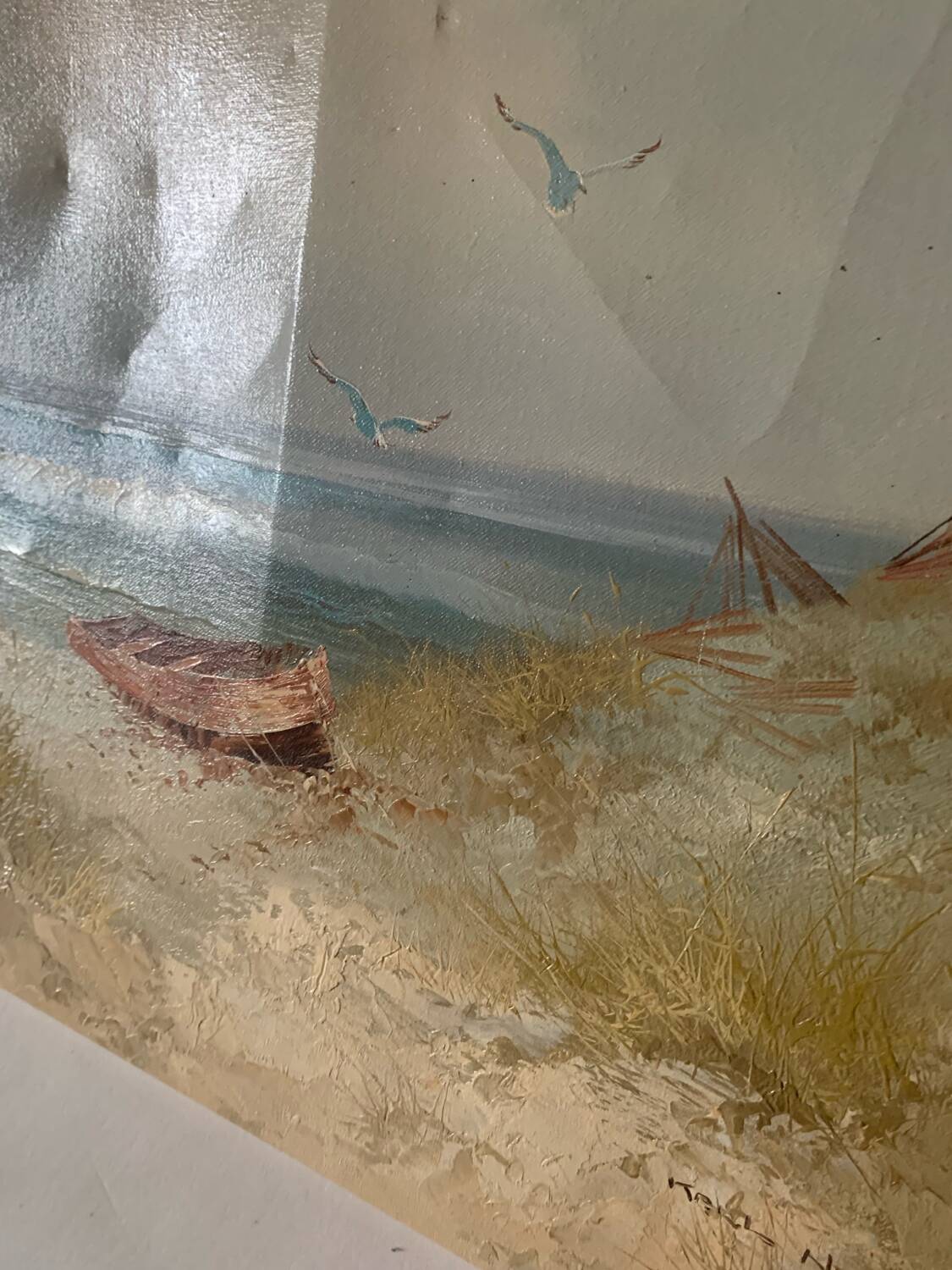 Oil painting on canvas signed Karl Newman