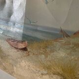 Oil painting on canvas signed Karl Newman