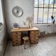 Bureau pin meuble atelier 1950