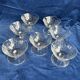 7 coups à champagne en cristal gravé  Baccarat
