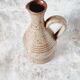 Ceramic pitcher French design and handmade Vallauris 60s