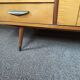 Scandinavian enfilade with showcase, compas foot