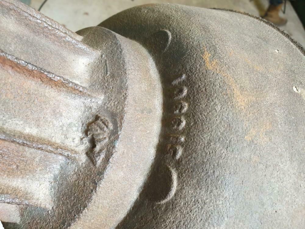 Old cast iron street lamp from France