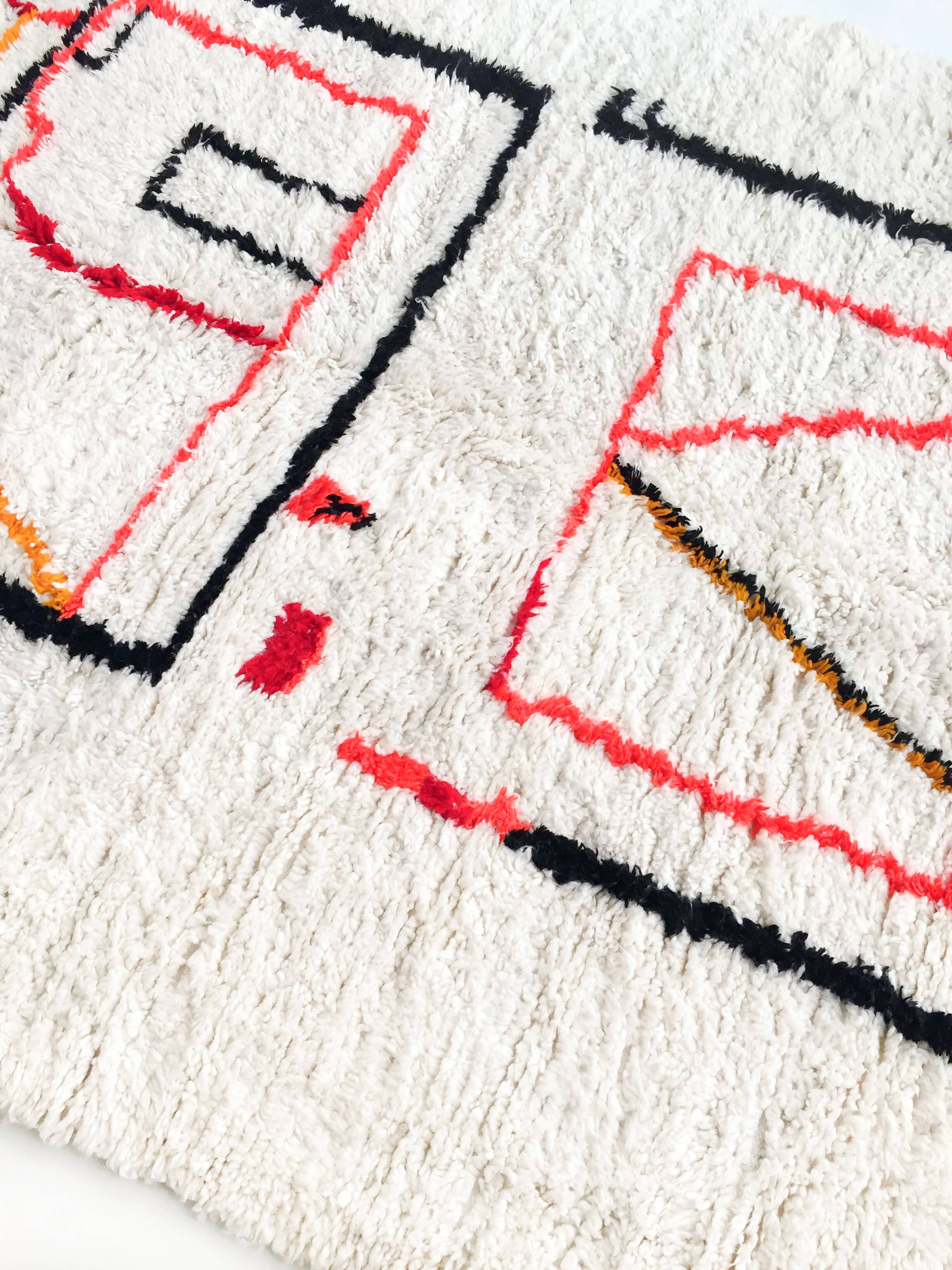 Azilal Moroccan Berber carpet with colorful patterns new