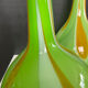 Pair of large flower vases in glass paste from the 70s-80s.