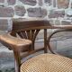 Rare american viennese style office armchair, bent wood, w baumann.