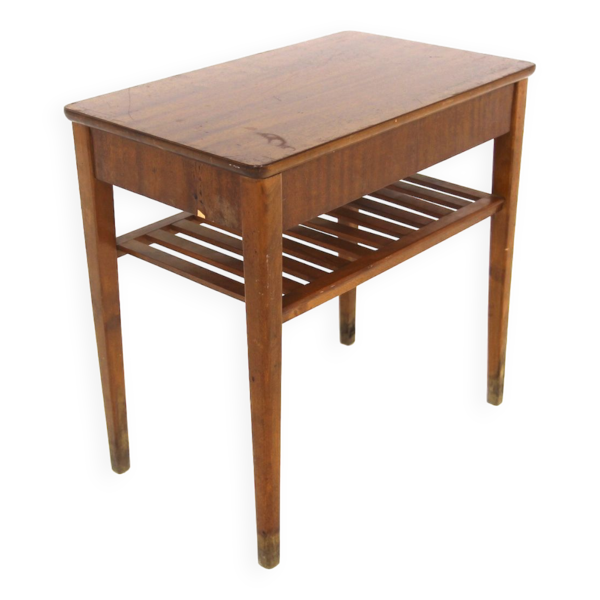 Table de chevet en acajou, Suède, 1950