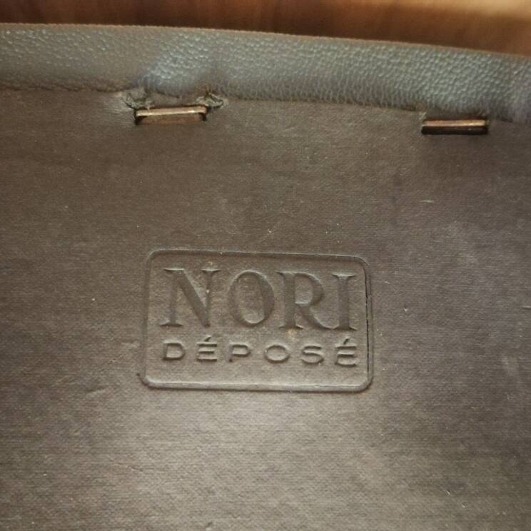 Roneo armchair, Nori model, gray leatherette, chrome tubes, very good general condition