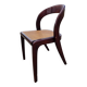 Chaise Baumann gondole en bois et cannage