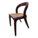 Chaise Baumann gondole en bois et cannage