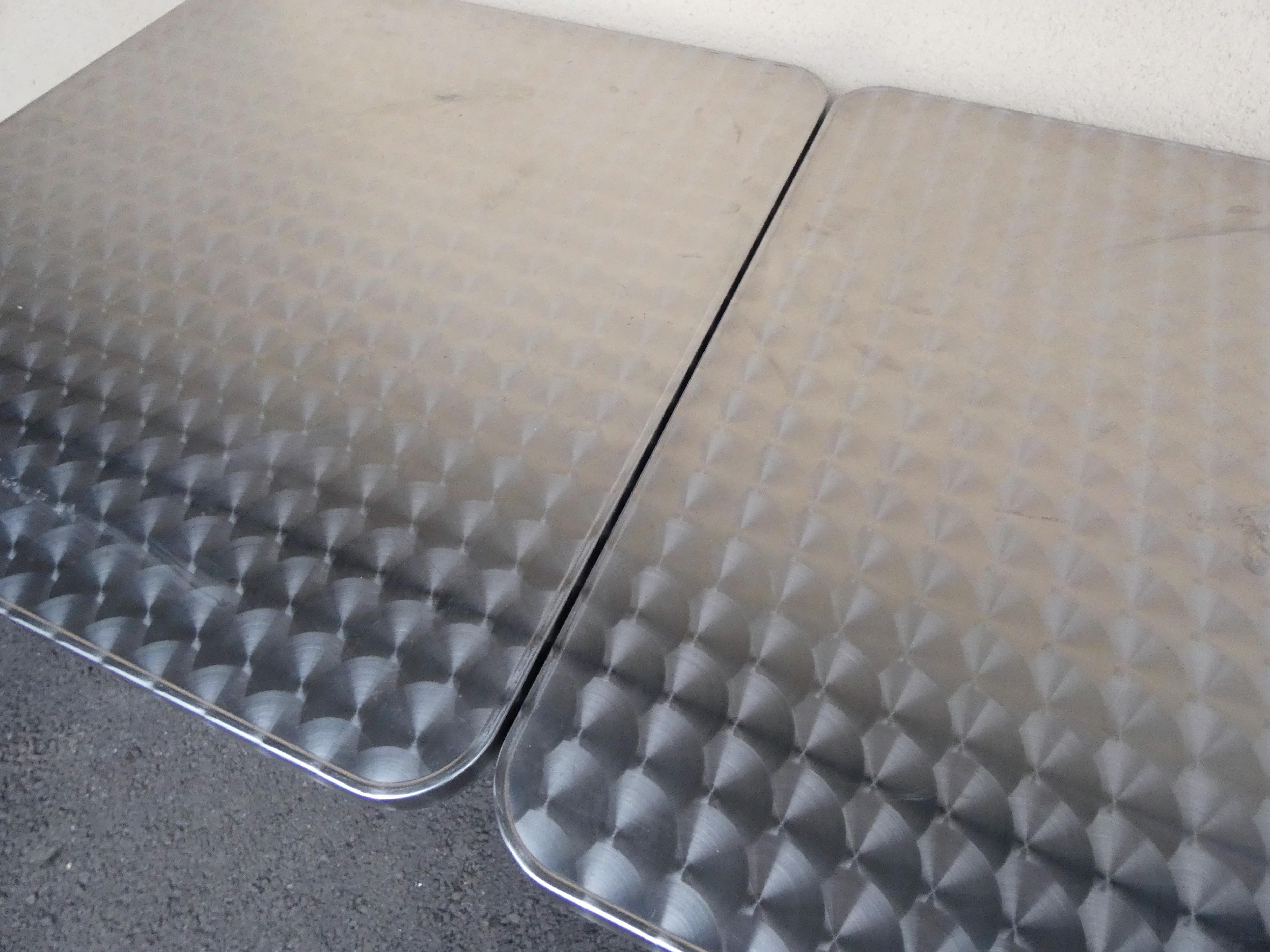 2 outdoor aluminum bistro tables garden terrace