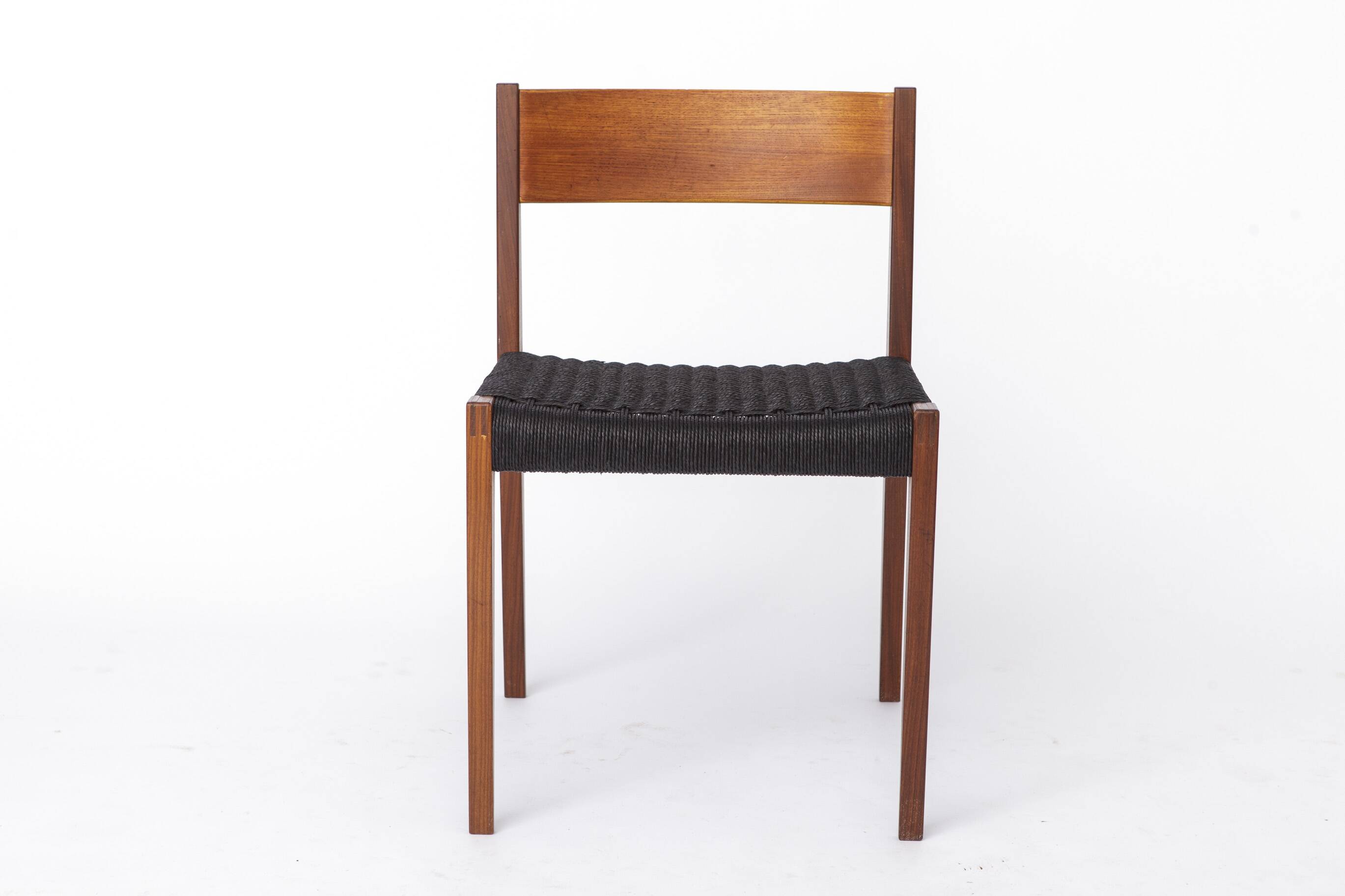 Vintage Poul Cadovius Chair “Pia” for Cado, Danish Teak Chair 1960s, Black
