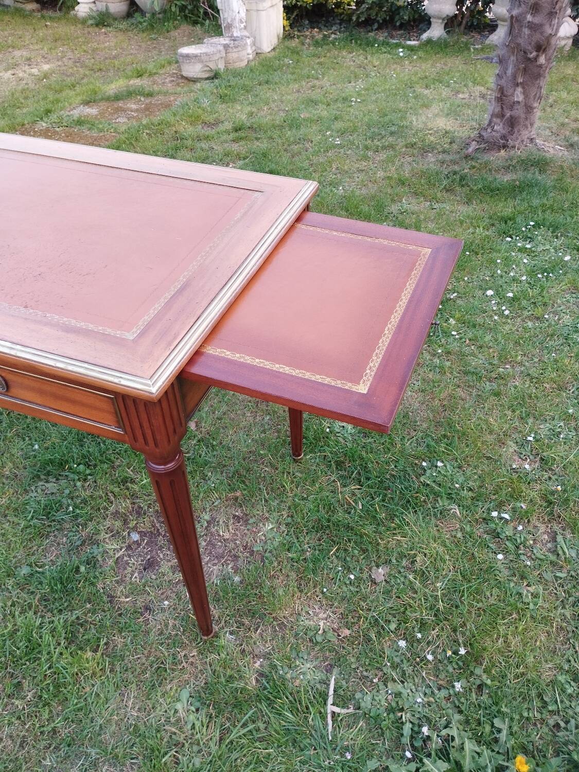 Antique Louis XVI style desk with drawers