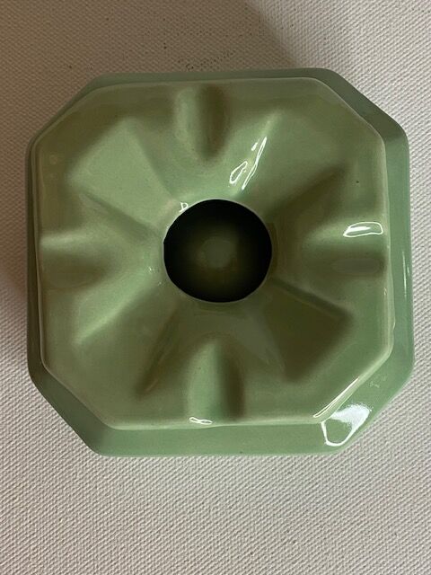 Green vintage ashtray