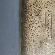 Bronze pocket tray signed Max Le Verrier. Antique scene. Dimensions 15 x 8 cm.